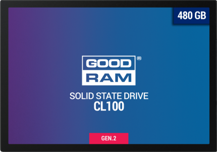 Накопитель SSD GoodRAM SATA 2.5" 480Gb CL100 Gen.2 (SSDPR-CL100-480-G2)