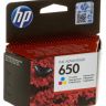 Картридж HP 650 Tri-colour для Deskjet Ink Advantage 1015/ 1515/ 2515/ 2545/ 2645/ 3515 (360 стр)