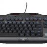 Клавиатура Logitech G105 черный USB тонкая Gamer LED