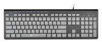 Клавиатура Oklick 480M черный/серый USB