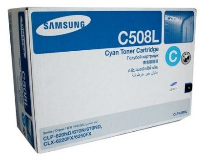 Картридж Samsung CLT-C508L/SEE голубой для CLP-670ND (4000стр.)