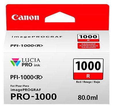 Картридж Canon PFI-1000 R Red для PRO-1000 (80 мл)