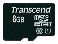 Карта памяти microSDHC 8Gb Class10 Transcend TS8GUSDCU1 w/o adapter