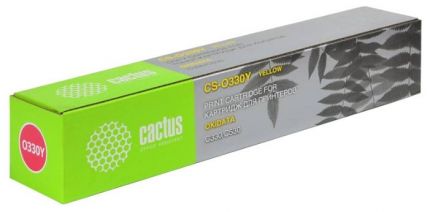Картридж Cactus CS-O330Y для OKI C330/ C530 жёлтый 3000 страниц