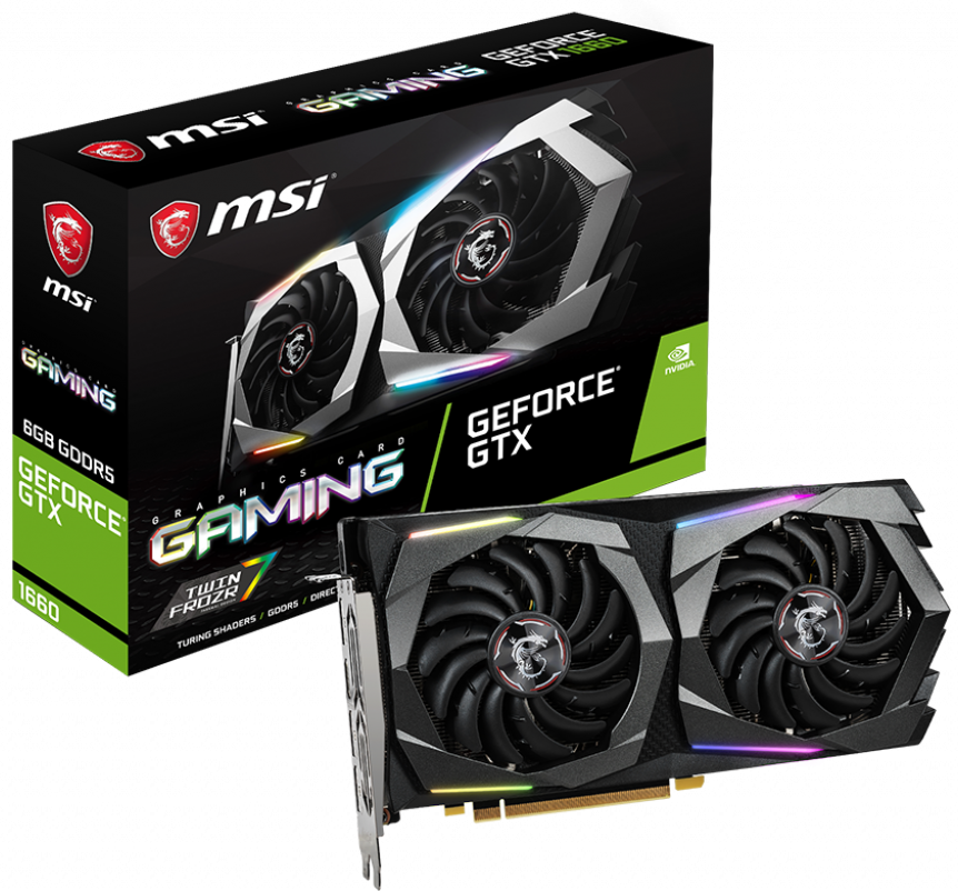 MSI GTX 1660 GAMING 6G NVIDIA GeForce GTX 1660 6Gb GDDR5