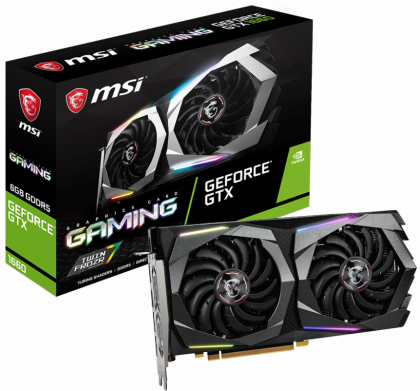 Видеокарта MSI GTX 1660 GAMING 6G, NVIDIA GeForce GTX 1660, 6Gb GDDR5