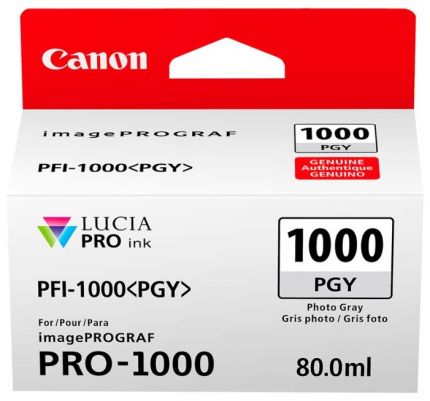 Картридж Canon PFI-1000 PGY Photo Grey для PRO-1000 (80 мл)