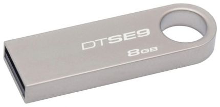 Флешка Kingston 8Gb DataTraveler SE9 DTSE9H/8GB USB2.0 серебристый