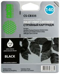 Совместимый картридж струйный Cactus CS-CB335 черный для №140 HP DeskJet D4263/ D4363; OfficeJet J5783/ J6413 (17ml)
