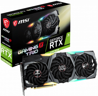 Видеокарта MSI RTX 2080 SUPER GAMING X TRIO V1, NVIDIA GeForce RTX 2080 SUPER, 8Gb GDDR6