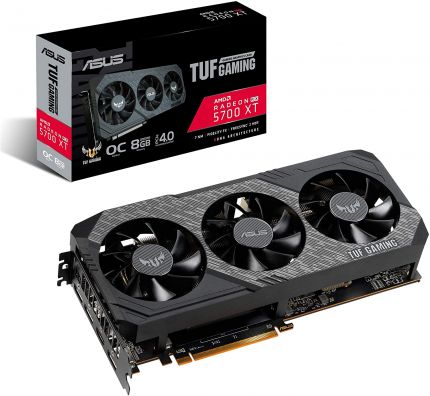 Видеокарта ASUS TUF 3-RX5700XT-O8G-GAMING, AMD Radeon RX 5700 XT, 8Gb GDDR6