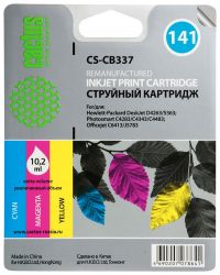 Совместимый картридж струйный Cactus CS-CB337 трехцветный для №141 HP DeskJet D4263/ D4363/ D5360 (9ml)