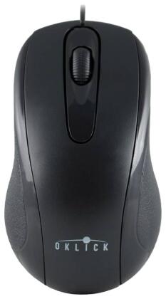 Мышь Oklick 205M черный оптическая (800dpi) USB (3but)