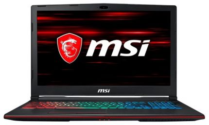 Ноутбук MSI GP63 8RE(Leopard)-468RU Core i7 8750H/ 16Gb/ 1Tb/ SSD128Gb/ nVidia GeForce GTX 1060 6Gb/ 15.6"/ FHD (1920x1080)/ Windows 10/ black/ WiFi/ BT/ Cam