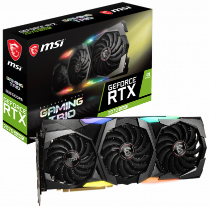 Видеокарта MSI RTX 2070 SUPER GAMING TRIO, NVIDIA GeForce RTX 2070 SUPER, 8Gb GDDR6