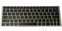 Клавиатура для ноутбука Sony VPC-YA/ VPC-YB Series RU, Silver frame/ Black key