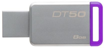 Флешка Kingston 8Gb DataTraveler 50 DT50/8GB USB3.0 серебристый