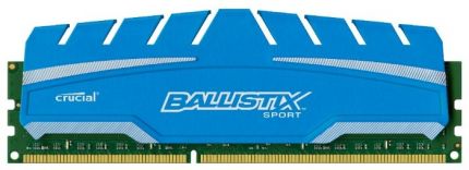 Модуль памяти DDR3 8Gb 1600MHz Crucial (BLS8G3D169DS3CEU) RTL Ballistix Sport XT CL9