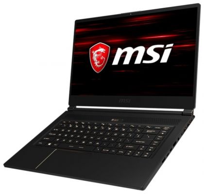 Ноутбук MSI GS65 Stealth Thin 8RF-069RU Core i7 8750H/ 32Gb/ SSD512Gb/ nVidia GeForce GTX 1070 8Gb/ 15.6"/ FHD (1920x1080)/ Windows 10/ black/ WiFi/ BT/ Cam