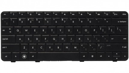 Клавиатура для ноутбука HP Compaq Presario CQ32 RU, Black