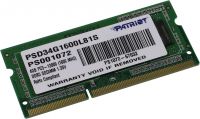Модуль памяти 4GB PC12800 DDR3L SO-DIMM PSD34G1600L81S PATRIOT