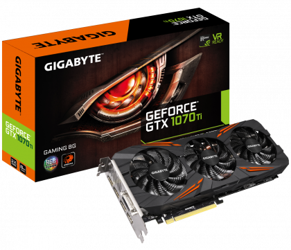 Видеокарта Gigabyte GV N107TGAMING 8GD GeForce GTX 1070 Ti