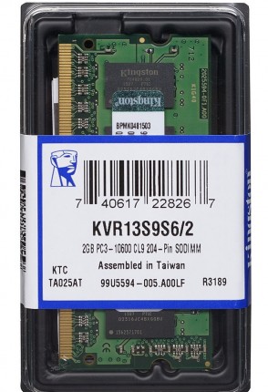 Память DDR3 2Gb 1333MHz Kingston (KVR13S9S6/2) RTL