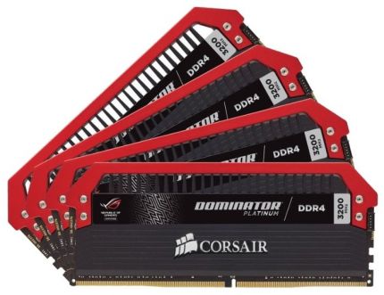 Модуль памяти DDR4 4x8Gb 2400MHz Corsair CMD32GX4M4C3200C16 RTL PC4-19200 CL16 DIMM 288-pin 1.2В