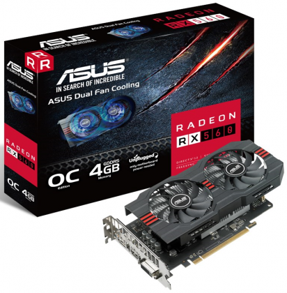 Видеокарта Asus RX560 O4G EVO Radeon RX 560