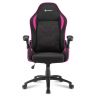 Игровое кресло Sharkoon Elbrus 1 чёрный/розовый