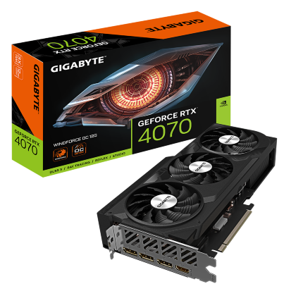 Видеокарта Gigabyte GeForce RTX 4070 WINDFORCE OC 12G