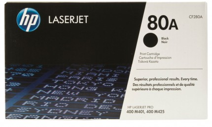 Картридж HP 80A Black для LJ Pro 400 MFP M425dn/ M425dw M401a/ M401d/ M401dn/ M401dw (2700 стр)