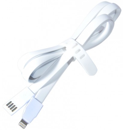 Кабель Lightning/USB для Apple iPhone 5/5C/5S/6/6 Plus плоский, белый
