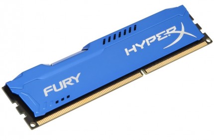 Модуль памяти Kingston 8GB 1600MHz DDR3 CL10 DIMM HyperX FURY Blue Series