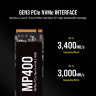 Накопитель SSD Corsair MP400 1Tb (CSSD-F1000GBMP400)