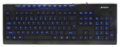 Клавиатура A4 KD-800L черный USB slim Multimedia