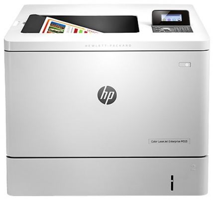 Лазерный принтер цветной HP LaserJet Enterprise 500 M553n (B5L24A), A4, 1200x1200 т/д, 38/38 стр чб/цвет, 1024 Мб (до 2048 Мб), USB 2.0, сеть