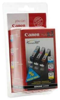 Набор Canon CLI-521 C/ M/ Y MULTIPACK для MP540/ 550/ 560/ 620/ 630/ 640/ 980/ 990 iP3600/ 4600/ 4700 MX860
