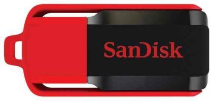 Флешка Sandisk 16Gb Cruzer Switch SDCZ52-016G-B35 USB2.0 черный/красный