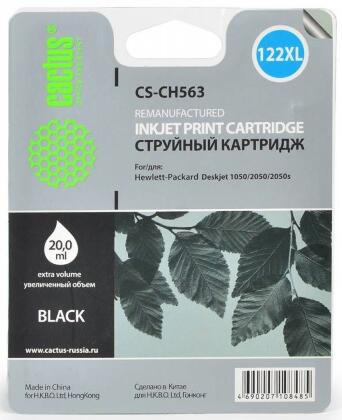 Совместимый картридж струйный Cactus CS-CH563 (№122XL) черный для HP DeskJet1050/ 2050/ 2050s (18ml)