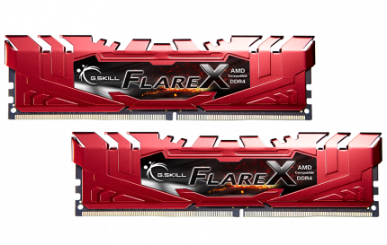 Модуль памяти DDR4 G.SKILL FLARE X (AMD) 16GB (2x8GB kit) 2400MHz (F4-2400C16D-16GFXR)