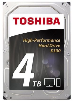 Жесткий диск Toshiba SATA-III 4Tb HDWE140EZSTA X300 (7200rpm) 128Mb 3.5"