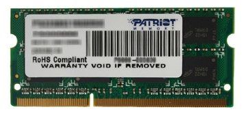 Модуль памяти DDR3 8Gb 1600MHz Patriot PSD38G16002S RTL PC3-12800 CL11 SO-DIMM 204-pin 1.5В