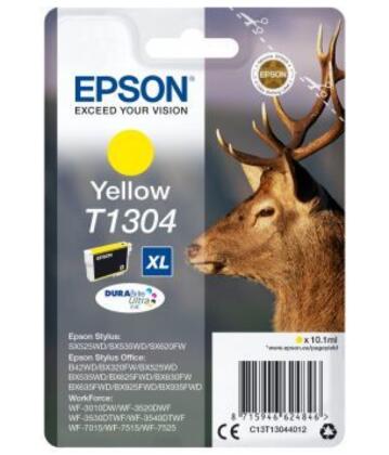 Картридж струйный Epson T1304 C13T13044012 желтый (10.1мл) для Epson B42WD