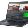 Ноутбук Dell Precision 7720 Core i7 7820HQ/ 16Gb/ 2Tb/ SSD256Gb/ NVIDIA Quadro P3000 6Gb/ 17.3"/ IPS/ FHD (1920x1080)/ Windows 10 Pro/ black/ WiFi/ BT/ Cam