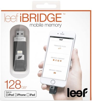Флешка LEEF iBridge 128GB черный
