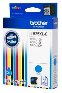 Картридж струйный Brother Brother LC525XLC голубой для DCP-J100/ J105/ J200 (1300стр.)