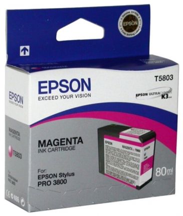 Картридж струйный Epson T5803 C13T580300 пурпурный (80мл) для Epson St Pro 3800