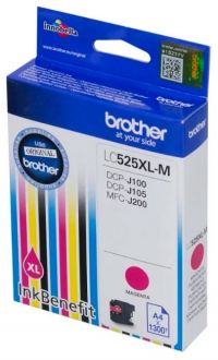 Картридж струйный Brother Brother LC525XLM пурпурный для DCP-J100/ J105/ J200 (1300стр.)
