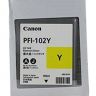 Картридж Canon PFI-102Y Yellow для LP17 iPF510/ 605/ 610/ 650/ 655/ 710/ 750/ 755/ 760/ 765